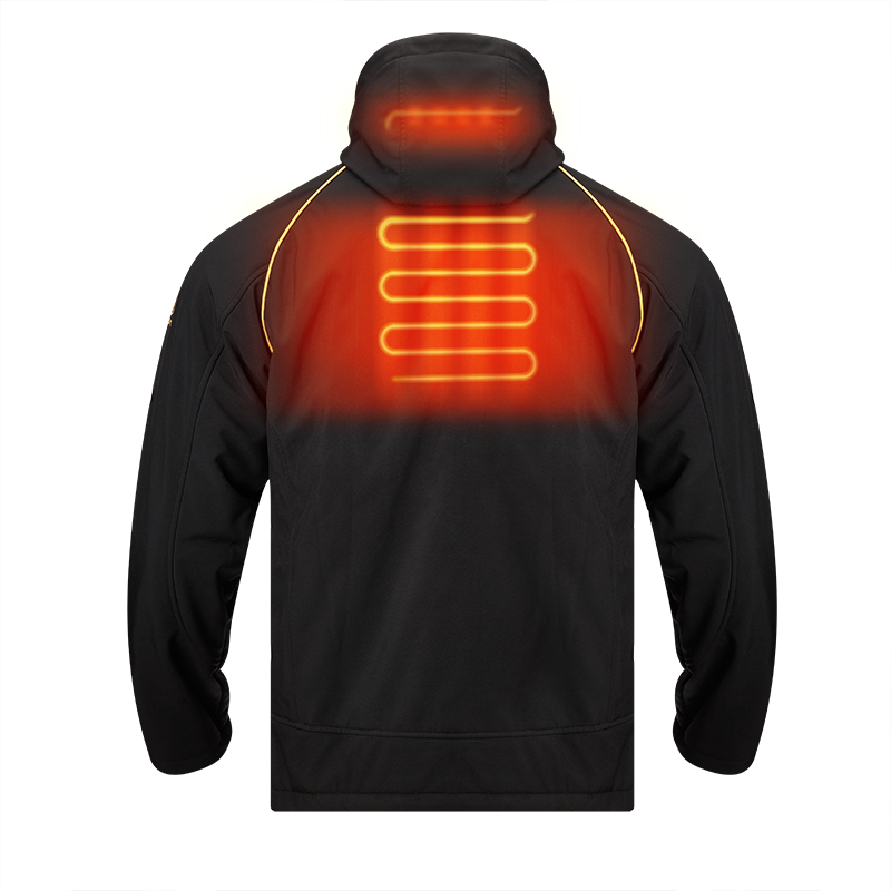 Windproof Electric Heated Jacket S-3XL Men Hooded Jacket