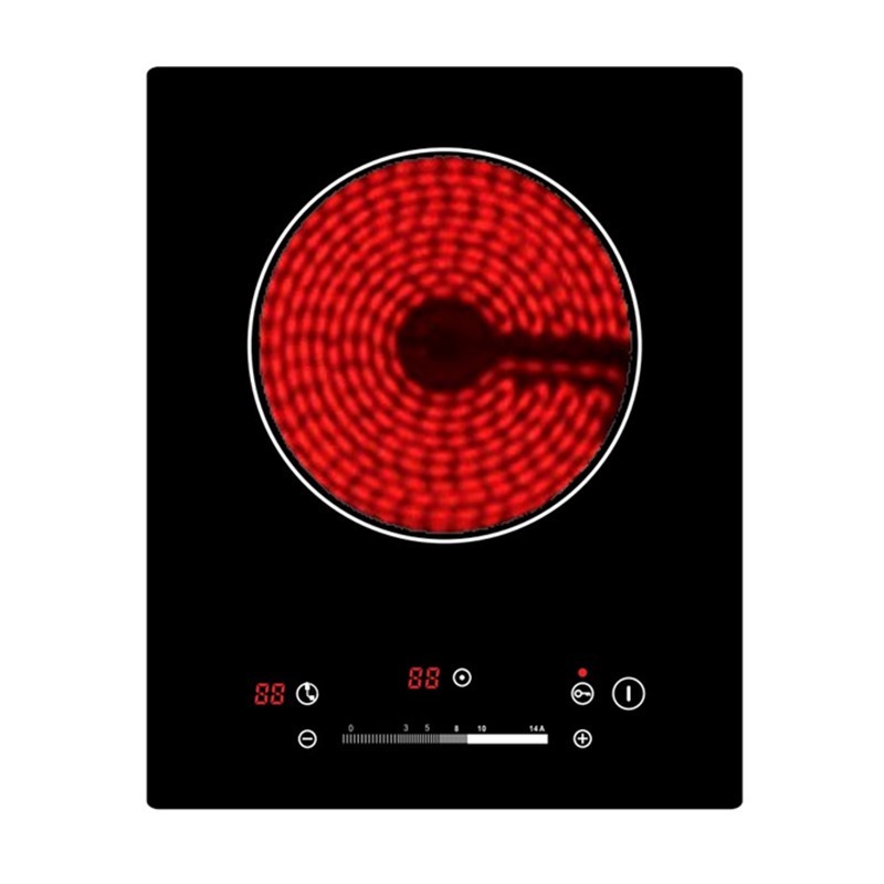 2200w 60Hz Crystal Glass Single Ceramic Cooktop