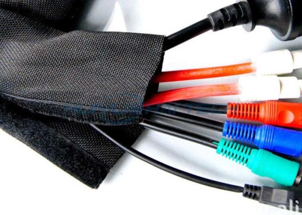 Durable Flexible Velcro Cable Sleeve For Wire Management Environmentally