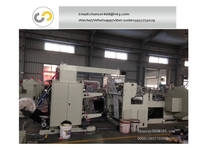300pcs/minute fast food paper bag making machine with two colors printing online