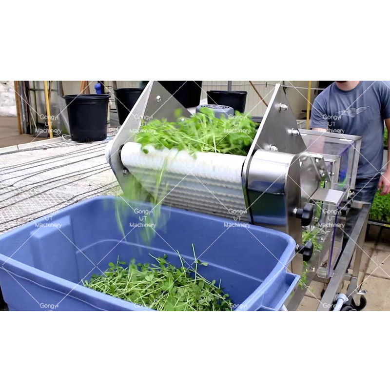 Lowest Baby Leaf Harvester with Advanced Hulling and ≤0.3% Germination Damage Rate