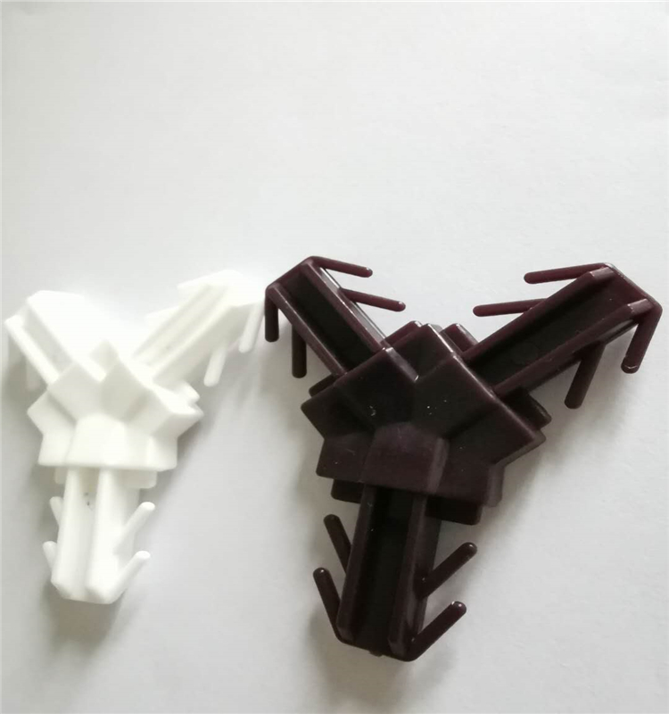 Customized Y Shape Plastic Corner Connector Aluminium Georgian Bar Accessories