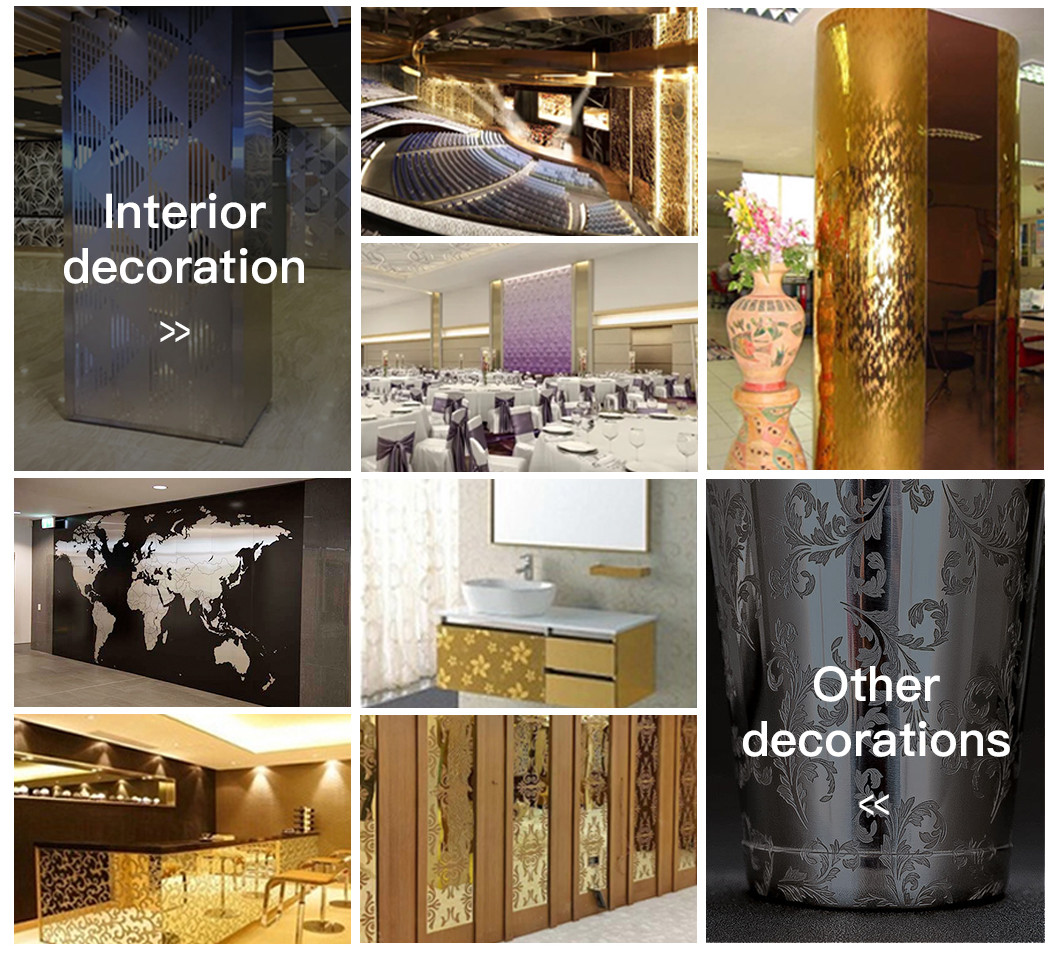 Custom Etched Stainless Steel Plates With Patterns JIS Standard SS Steel Sheet