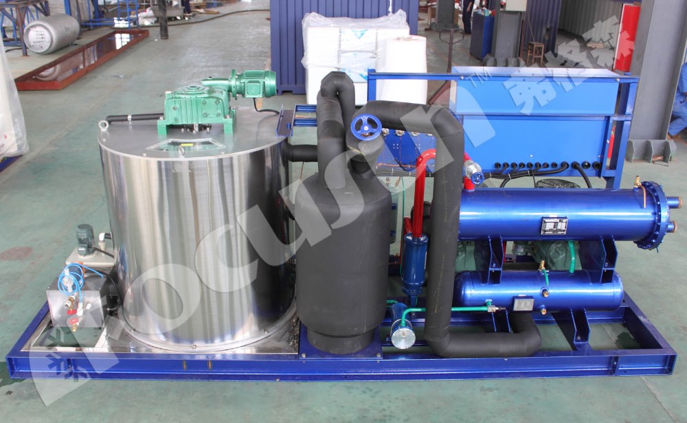 Industrial Cooling Solution 10T/Day Containerized Flake Ice Machine with Air Cooling