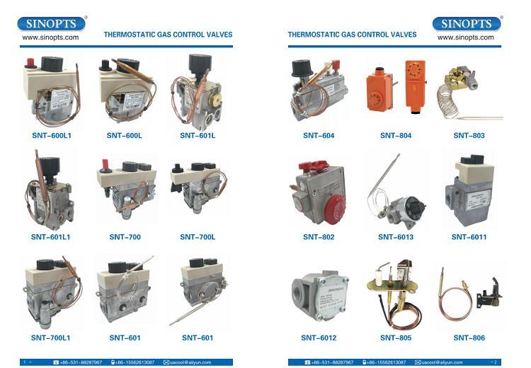 Sinopts Hot Sale 100-340 Degree Multifunctional Gas Control Valve