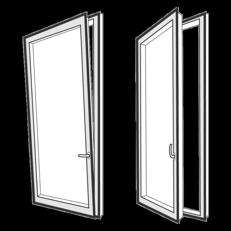 White Tilt And Turn UPVC Window Double Glass Outward Swinging Windows Customizable