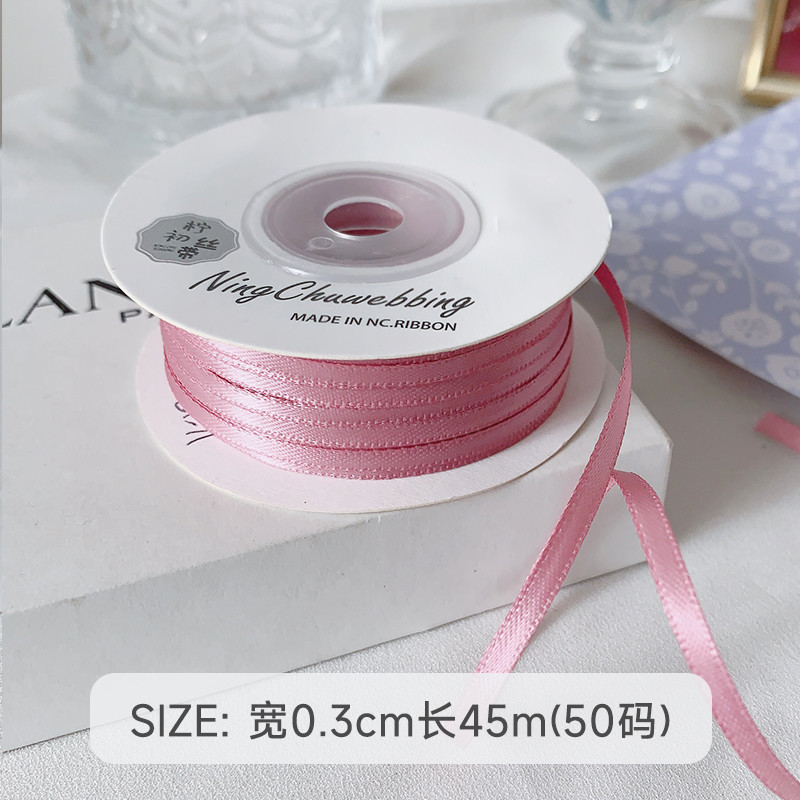 3mm Polyester Satin Ribbon Double Face High Density Satin Finish Poly Ribbon