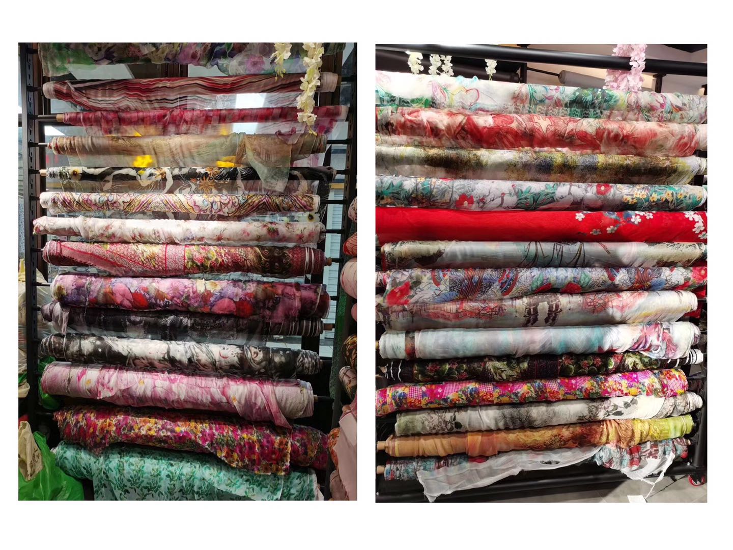 Digital Printed 44 inch Silk Georgette Chiffon Fabric Crepe De Chine Material
