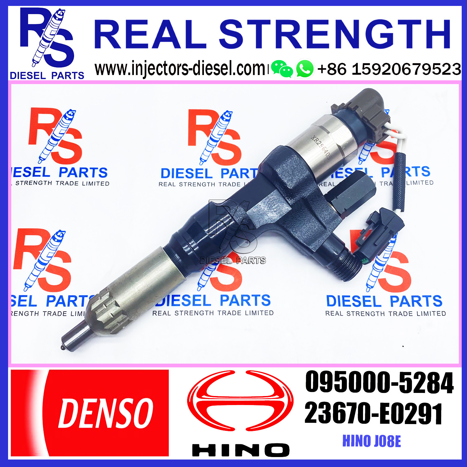 For HINO J08E 23910-1360 23670-E0290 23670-E0291 Densos Fuel Injector 095000-5280 095000-5283 095000-5284