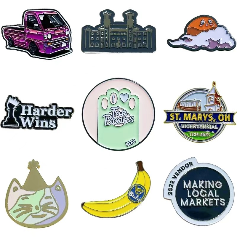 Metal 1.5in Soft Enamel Lapel Pins Badge Metal Hard Custom Metal Pin Badges