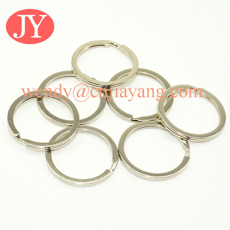 jiayang nickle color high quality aperture key ring parts