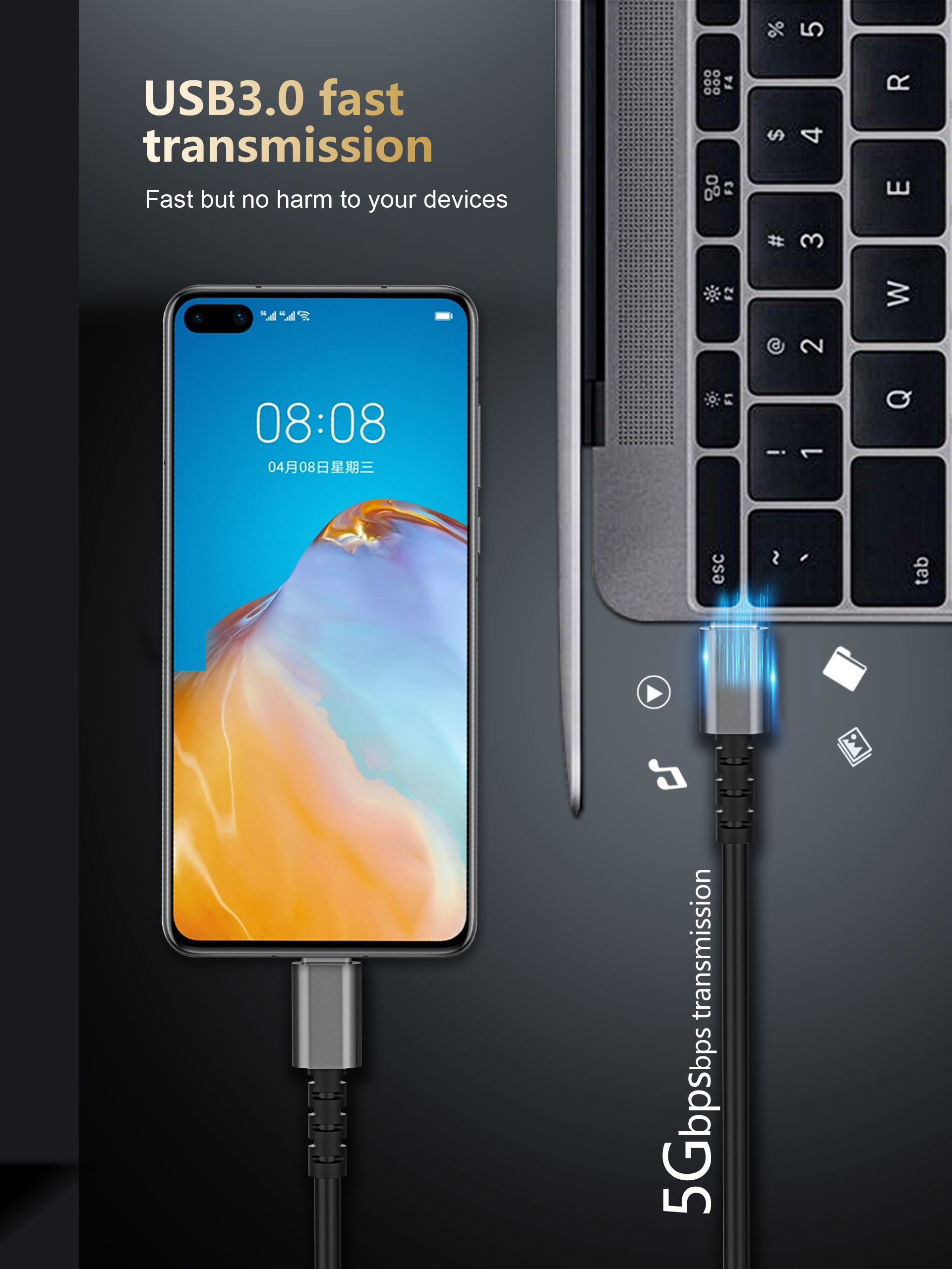Gen1 USB Type C Charging Cable
