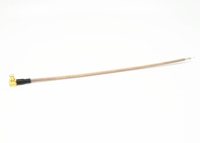 RG316 RF Cable Assemblies MCX Male Right Angle RF Coaxial Connector Diameter=0.51mm