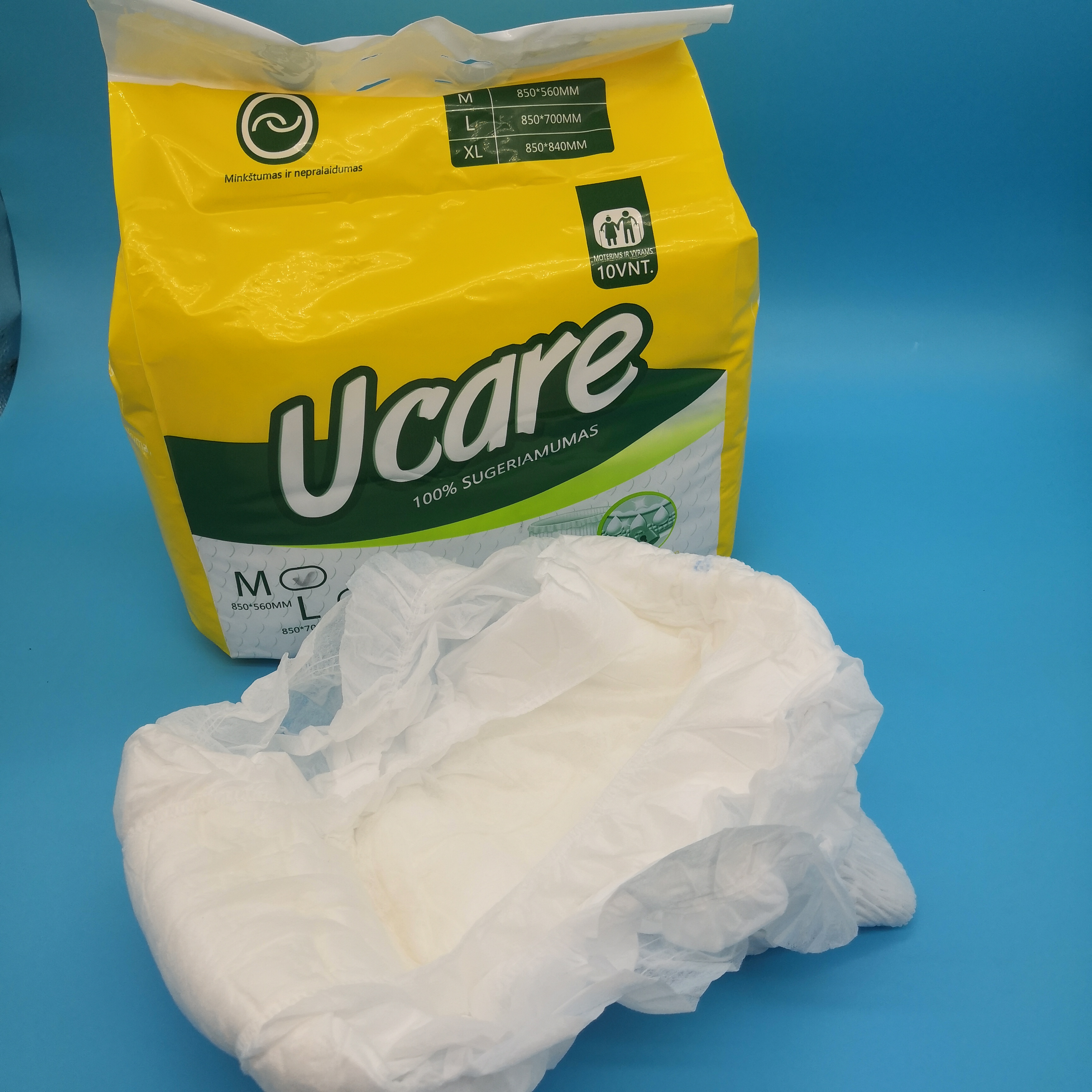 Disposable Printed Adult Diaper Container for Men/Women Briefs Japan Sap Performance
