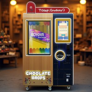 Coin Smart Candy Vending Machine For 7 Flavors