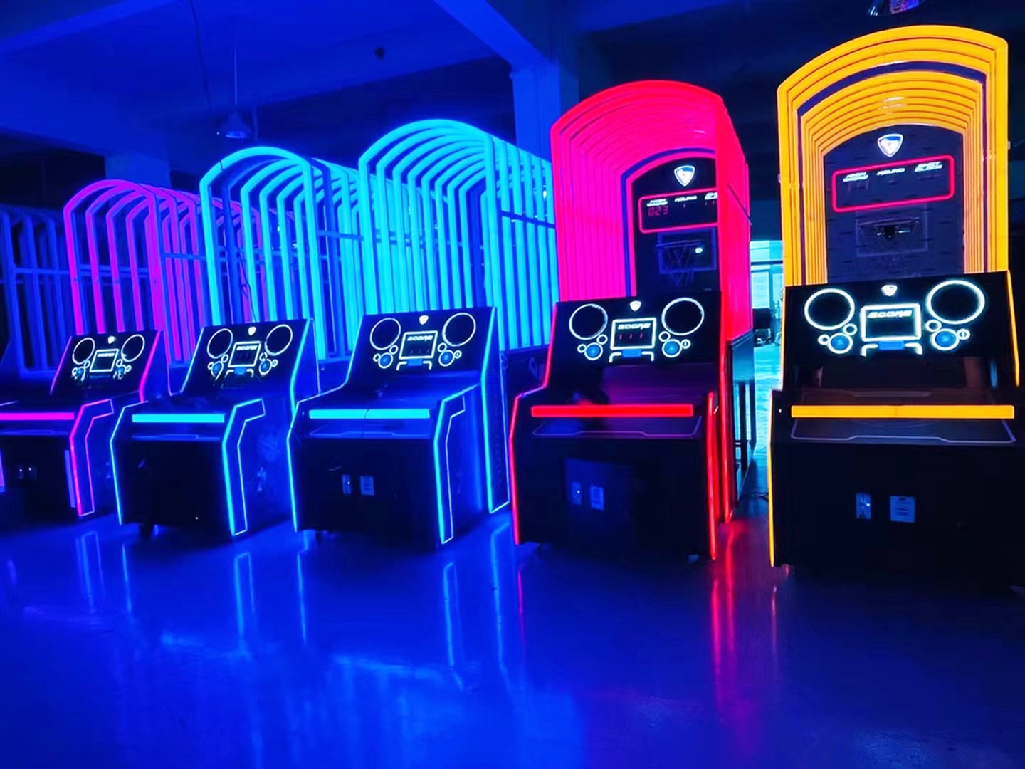 Dreamland Exclusive Luxury Coin Operated Street Basketball Games Slam King Basketball Arcade Game Machine