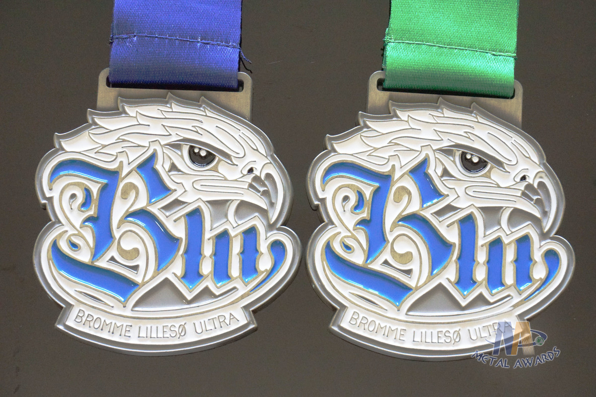 Sports School Awards Medals , Baseball Events Metal Medallion With Ribbons