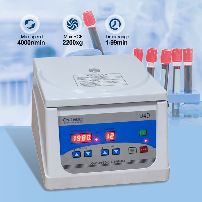 TD4D Low Speed PRP Centrifuge Leading Bench Top Solution for Blood Separation of Platelet-Rich Plasma