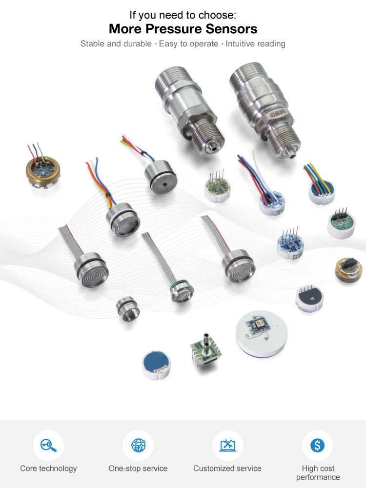 Wear Resistance 2.2mA Dry Capacitive Ceramic Pressure Sensor