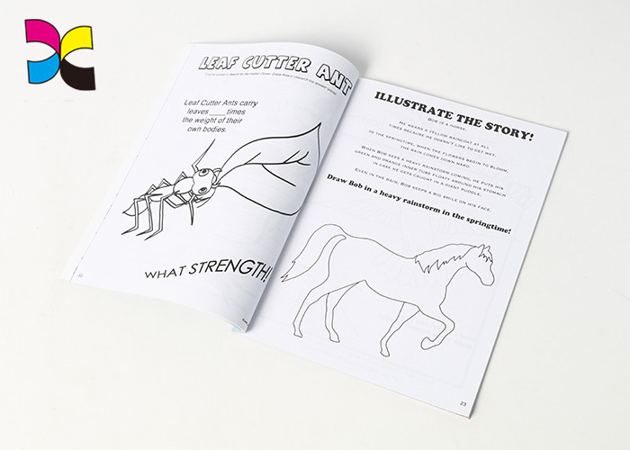 Educational Short Run Brochure Printing , Funny Coated Perfect Stitching Full Color Brochures