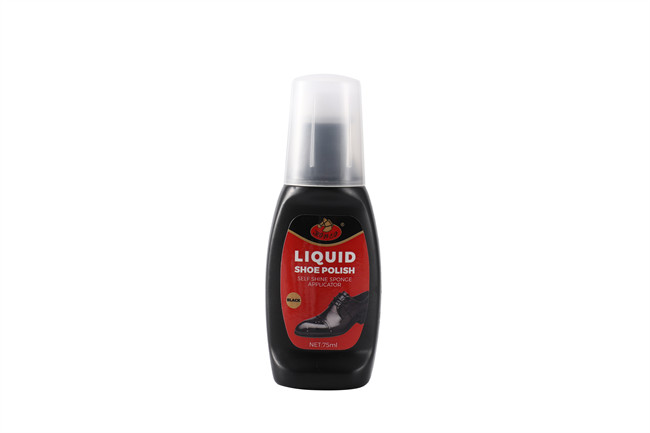 Black 75 Ml Liquid Shoe Polish Easy Self Care Gloss Built In Applicator Sponge Top 3 Colors Customized