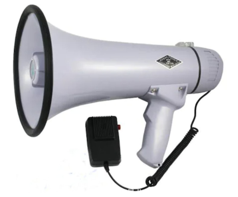 Tour Guiding Battery Powered Megaphone Rechargeable Battery 800m Range