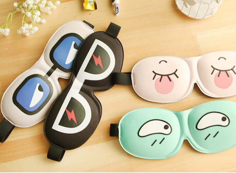 Soft 3D Memory Foam silk Sleep Eye Pillow 19*11cm Anti wrinkle
