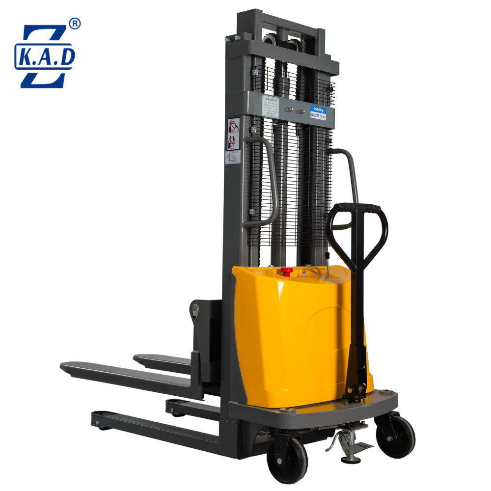 Semi Electric Pallet Stacker 1700mm Length For Enhanced Productivity
