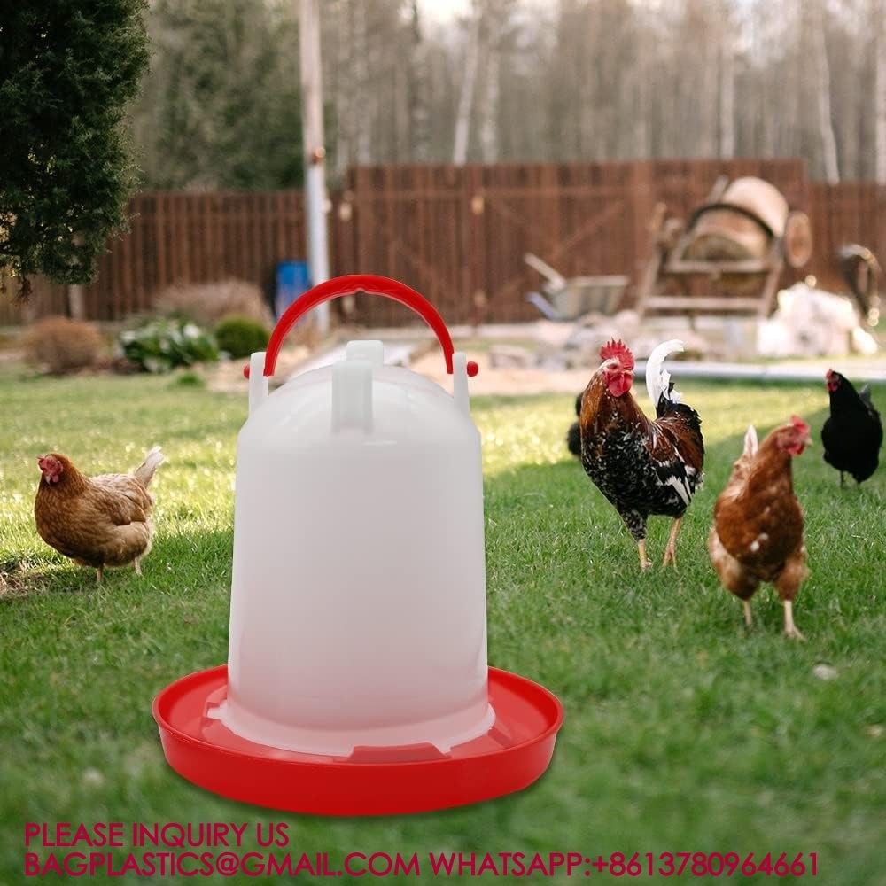 Chick Waterer For Poultry Duck Quail Hanging Poultry Plastic Containers For Outdoor Water