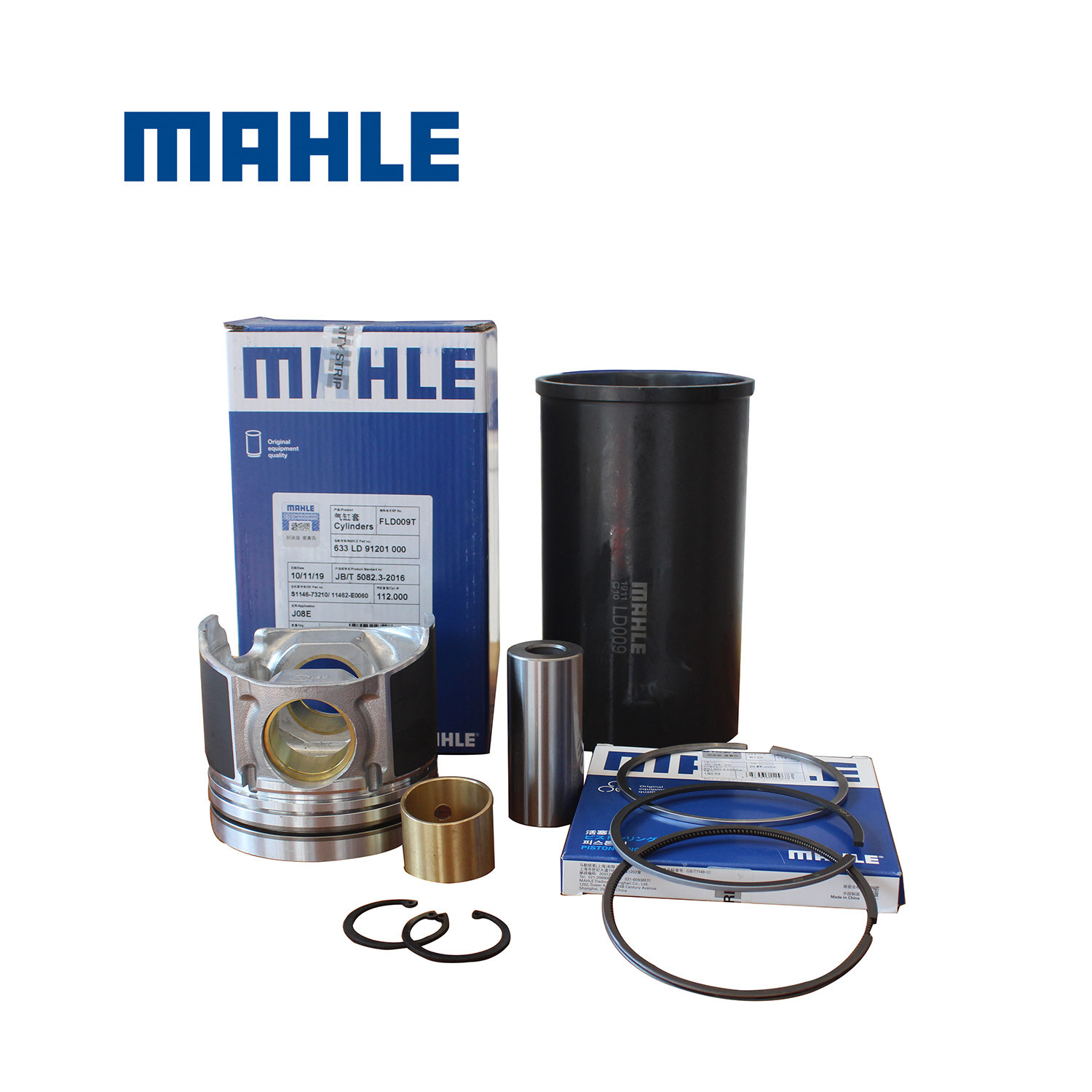 Hot Sale Original Quality Diesel Engine Parts Genuine MAHLE J05E J08E 3MM Liner Kit OE S130B-E0370 For HINO SK250-8 Exca
