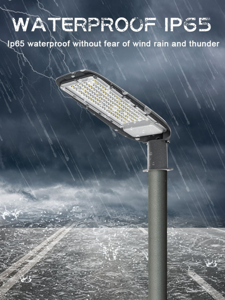 KCD Waterproof IP65 Durable Aluminum Housing Pc Lens Ac Lamp Lights 100w Led Outdoor Street Light