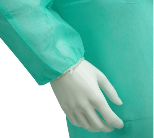 Non Woven Disposable Isolation Gowns Lint Free Breathable For Hospital