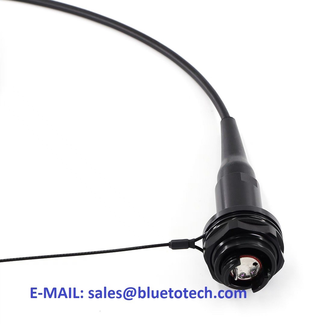 Optical Fiber Expanded Beam to LC 2core Multi Mode Hybrid Cable Harsh Environment Expanded Beam Filed Deployment