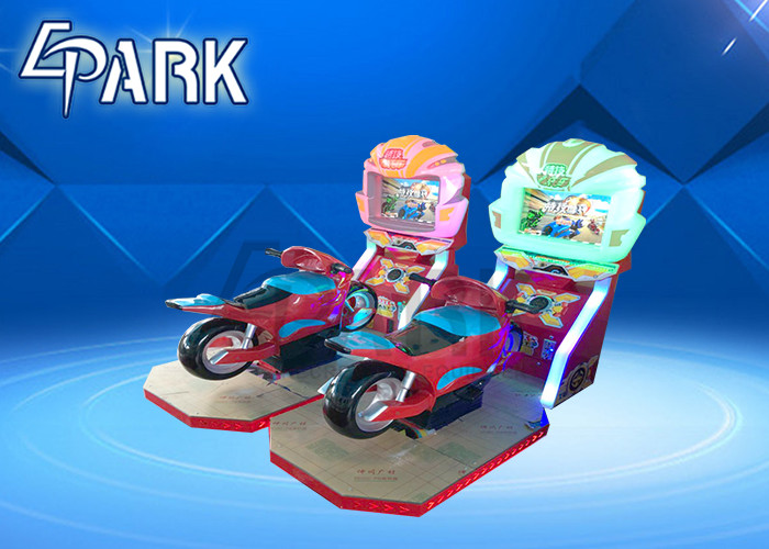 Amusement Indoor Playground Stunt Car Racing Simulator Game Machine with LED Light Effect