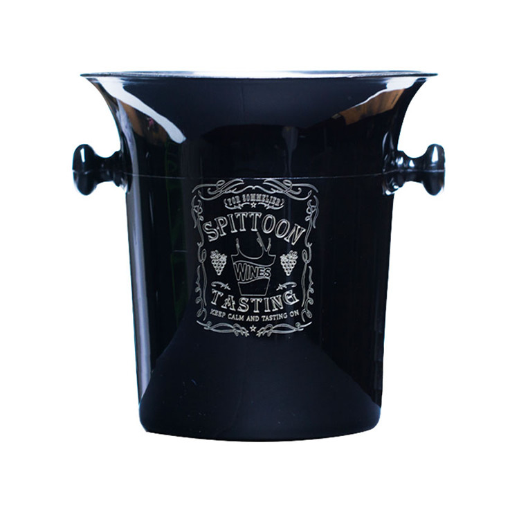 Polypropylene Plastic Wine Tasting Spittoon Bucket 3.7L 2L