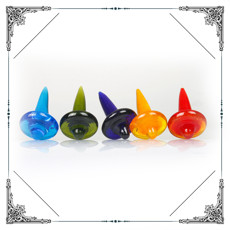 Colorful Glass Carb Cap For Oil Rigs Quartz Banger Caps Smoking Bong