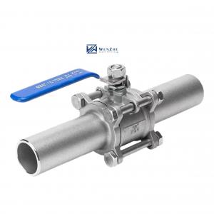 China 1000WOG PN16-PN64 Lever With Lock Manual Lengthening Butt Welded Ball Valve Q61F on sale