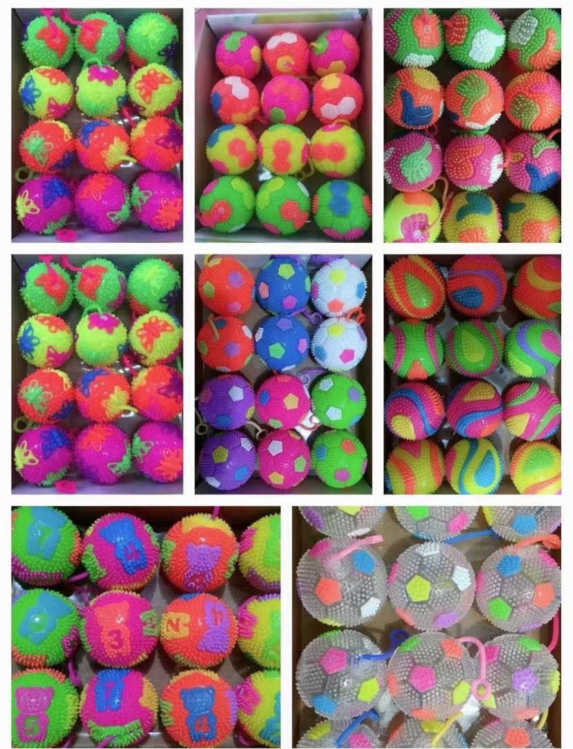Multi-colors FLASHING Volleyball-SPIKY YOYO BALL and Affordable