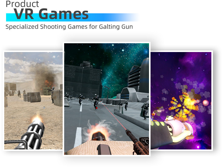 150kg New Interactive Shooting Machine VR Theme Parks 9d Gatling Fighting Game Machine