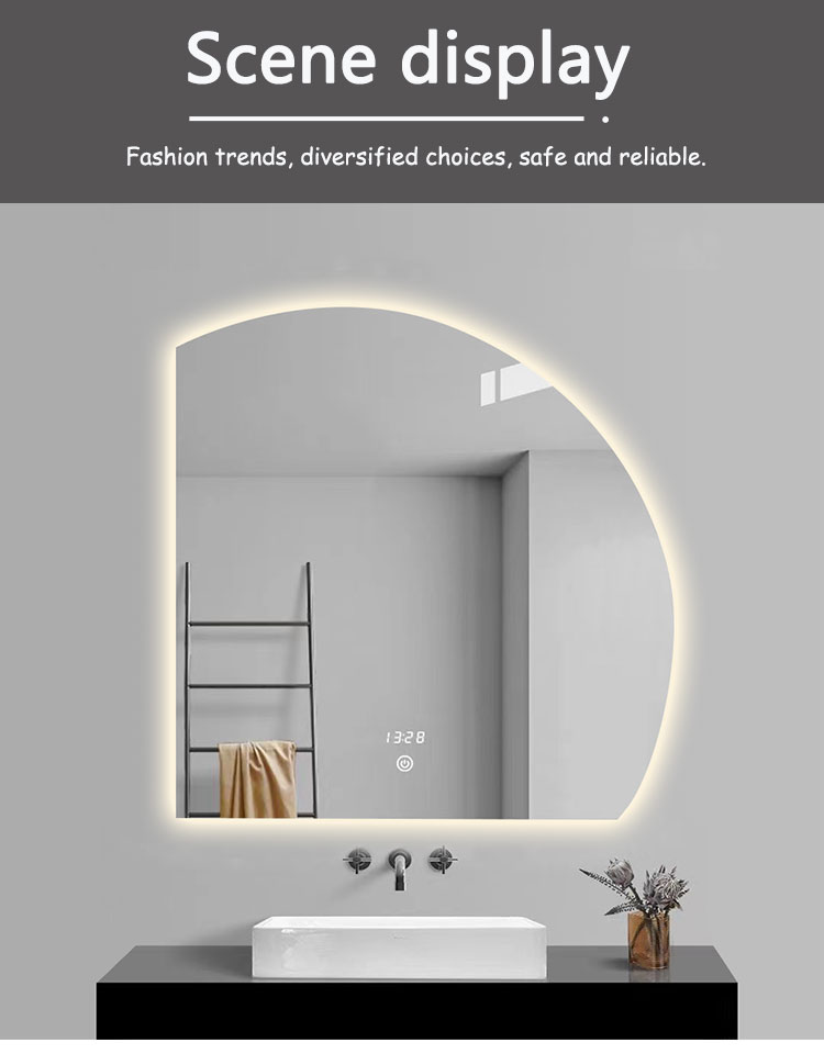 LED Strip Customized Trichromatic Light Smart Mirror A Must-Have for Modern Bathrooms