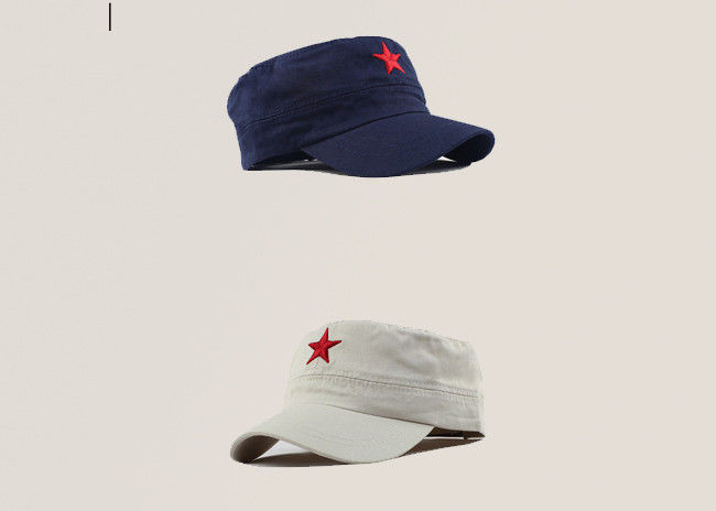 Fashion Flat Brim Custom Personalized Hats Protective 6 Panels Style For Men