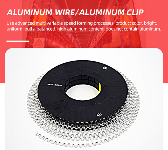 2024 New Type Sausage Clip Aluminum Wire Sealing Clips 2.55kg/Roll 2.97kg/Roll