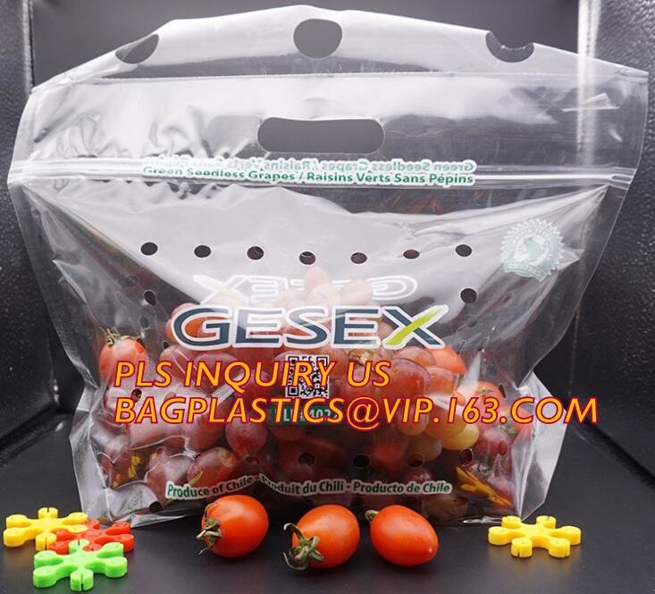 fruit bag for fruit protection, Perforated Better Aseptic Grape Bag, Cherry Bag, Fruit plastic bag, Stand up k fre