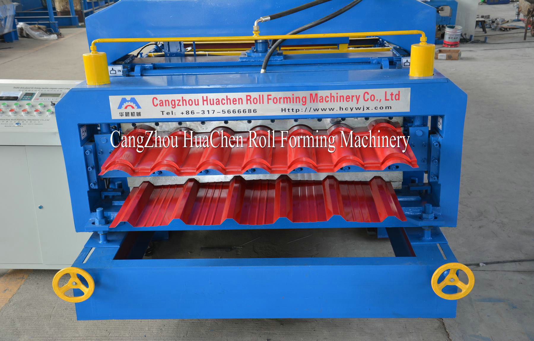 Steel Structure Metal corrugated double layer roll forming machine