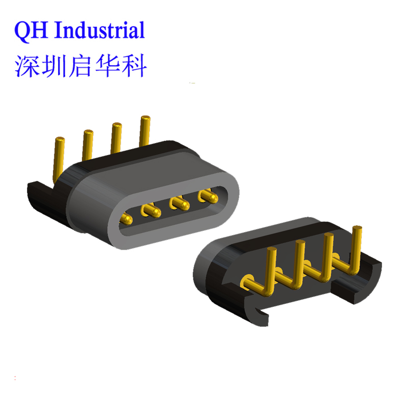 4Pin 1A 2A 3A 5A Smart Wearable Device Smart Home Application Device Male Female Pogo Pin Magnetic Charger Connector