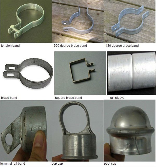 Hot dipped galvanized chain link fence