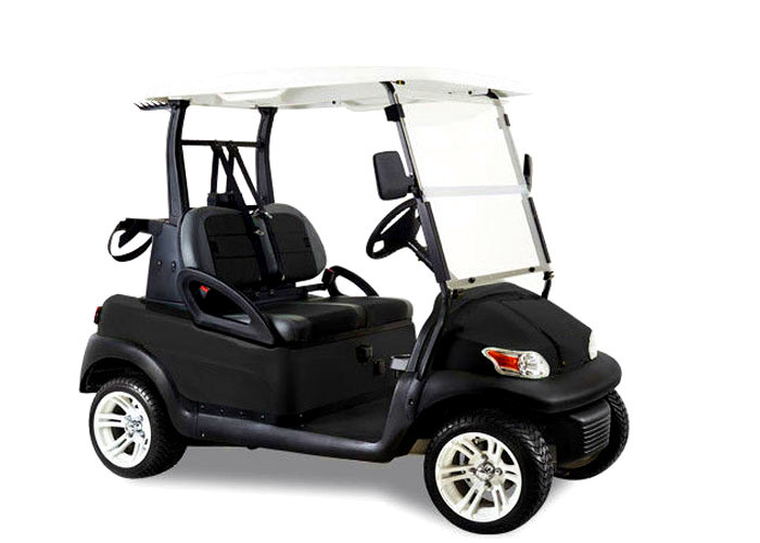 Soft Leather Seat Electric Street Legal Golf Cart After The Double Drive And Cover
