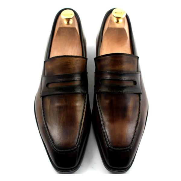 Custom Mens Leather Dress Shoes Goodyear Shoe 100% Handmade Genuine Leather