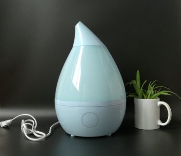 Household Drop - Shaped Led Aroma Ultrasonic Humidifier PP ABS Material