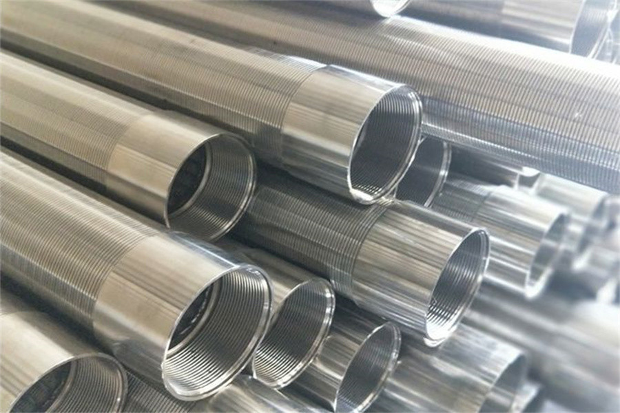 304 Stainless Steel Screen Pipe 114mm V Wire Threaded Coupling Pipe